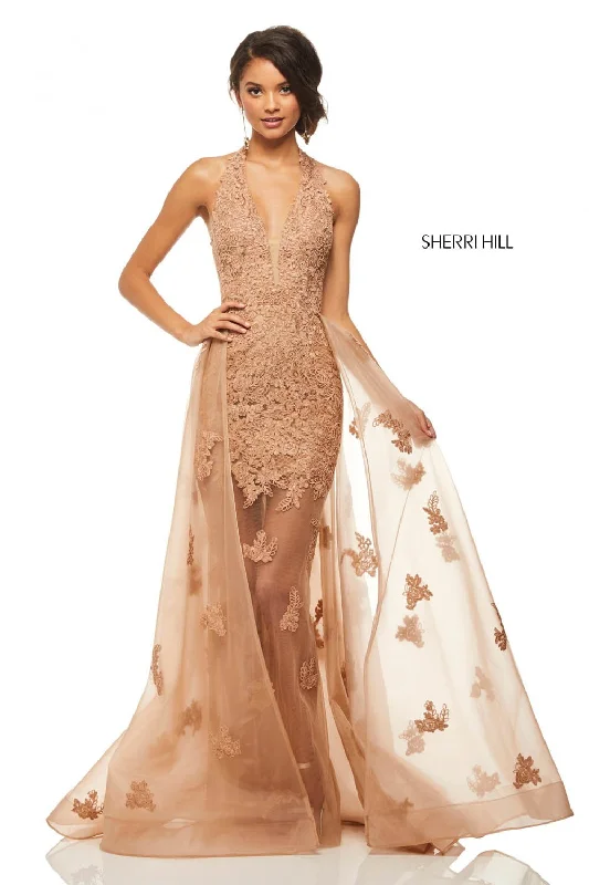 Fit And Flare Dress Sherri Hill 52819 Dress