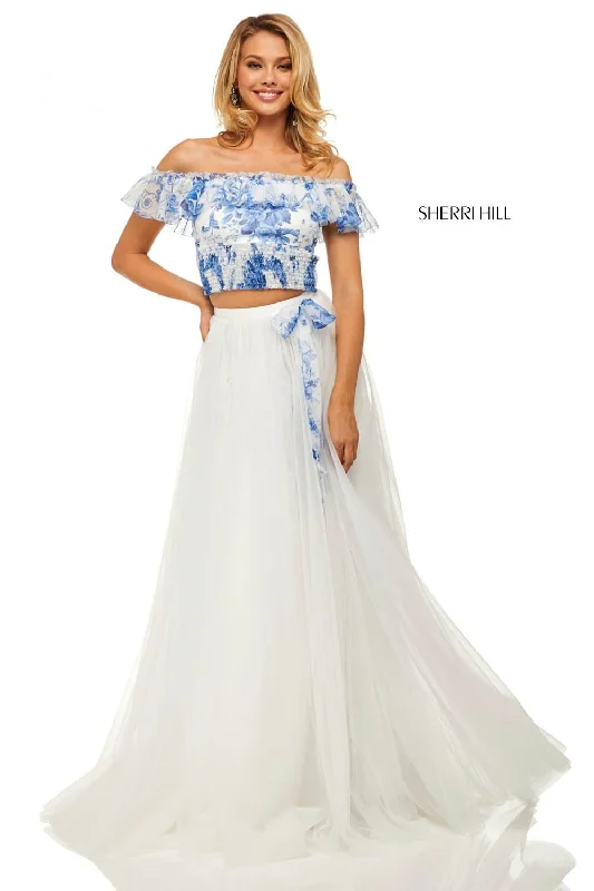 Satin Slip Dress Sherri Hill 52910 Dress