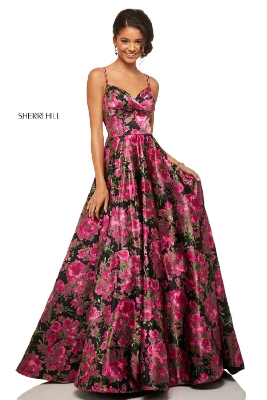 Embroidered Gown Sherri Hill 52932 Dress