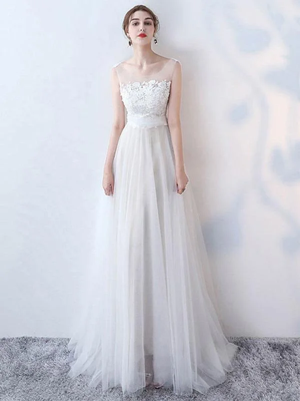 Timeless Satin Dress Simple Wedding Dress 2021 A Line Jewel Neck Sleeveless Bows Lace Tulle Bridal Dresses Timeless Satin Dress Simple Wedding Dress 2021 A Line Jewel Neck Sleeveless Bows Lace Tulle Bridal Dresses