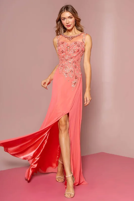 Luxe Satin Dress Sleeveless Prom Long Dress Sale