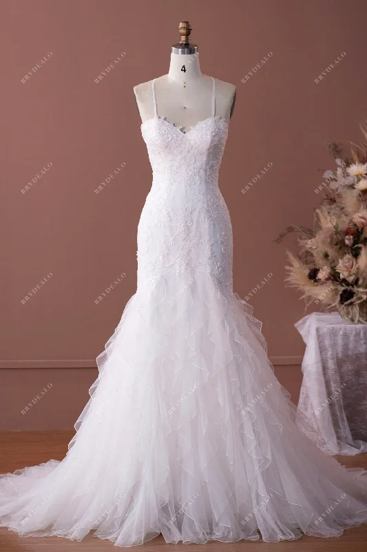 Sophisticated Gown Romantic Lace Mermaid Wedding Dress