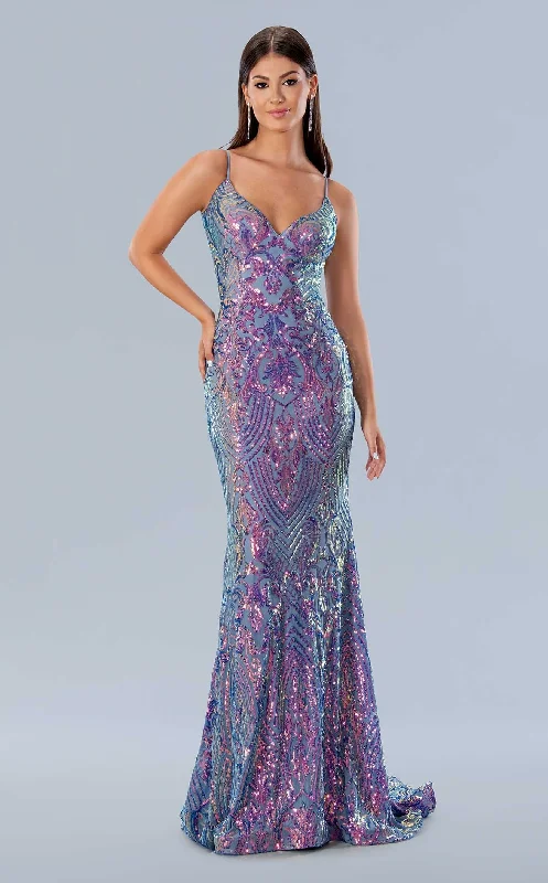 Illusion Neckline Dress Stella Couture 24160 Dress
