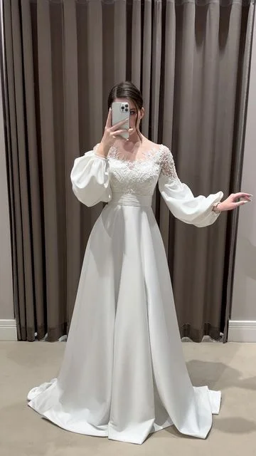Rose Gold Dress White Evening Gown Elegant Dress Long Sleeve Wedding Dresses fg3507 Rose Gold Dress White Evening Gown Elegant Dress Long Sleeve Wedding Dresses fg3507