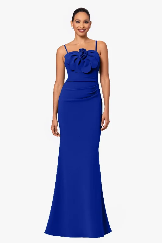 Strapless Gown Betsy and Adam "Tina" 3D Flower Dress A26444