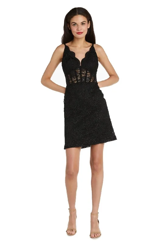 Modest Gown Black 1 Morgan & Co 12976 Short Cocktail Homecoming Dress Sale