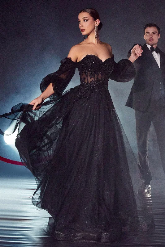 Pleated Gown CD948