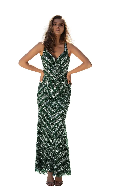 Polka Dot Gown Chic and Holland AN1415 Dress