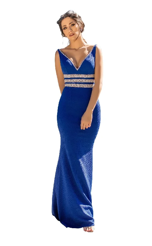 Applique Gown Chic and Holland AN1571 Dress
