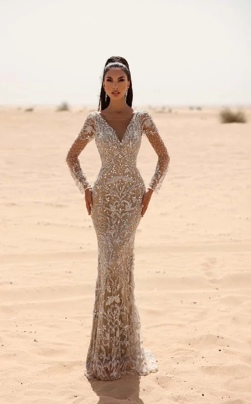 Velvet Evening Dress Chic and Holland HF110026 Dress