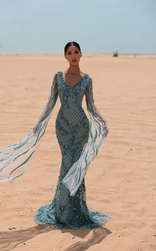 Floor-Length Gown Chic and Holland HF110028 Dress
