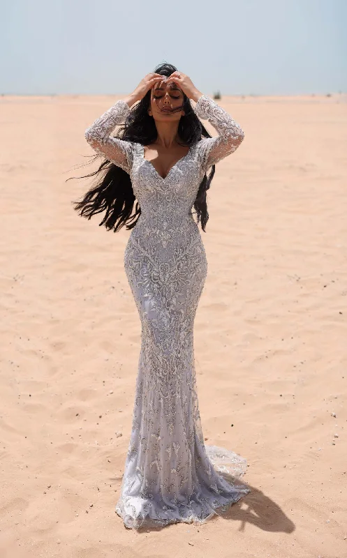 Fringe Gown Chic and Holland HF110034 Dress