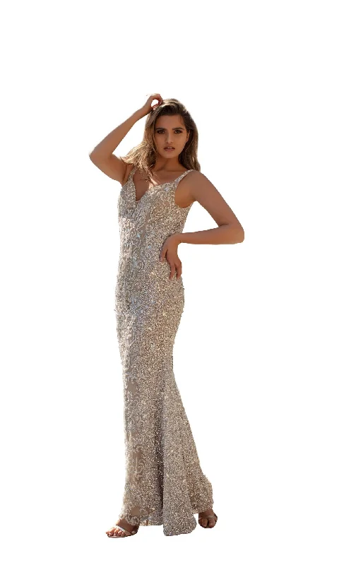 Knee-Length Dress Chic and Holland HF1539 Dress