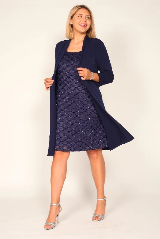 Evening Gown Connected Apparel Mother of the Bride Short Dress