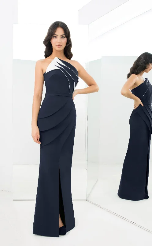 Asymmetrical Gown Daymor 1381 Dress