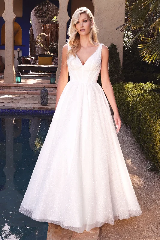 Glitter Dress Glitter Shimmering V-neck Open Back Bodice A-line Pockets Long Ball & Wedding Dress CDCB077W Glitter Dress Glitter Shimmering V-neck Open Back Bodice A-line Pockets Long Ball & Wedding Dress CDCB077W