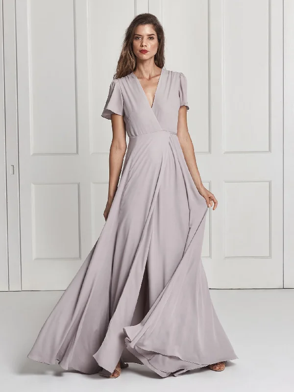 Fit And Flare Dress Jeanne dress - Lilac grey