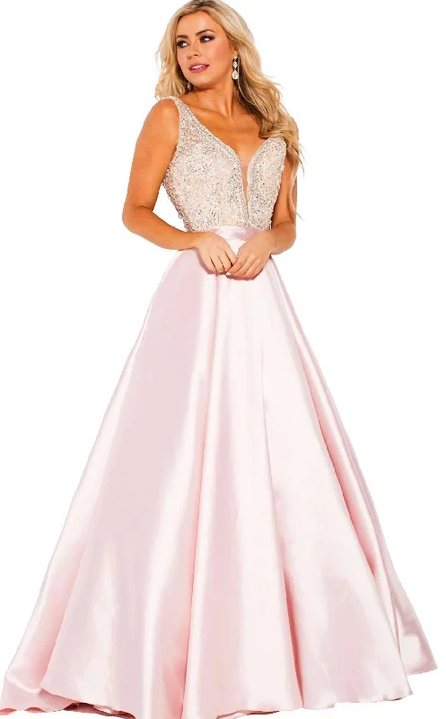 Applique Gown JVN JVN60696BG Dress