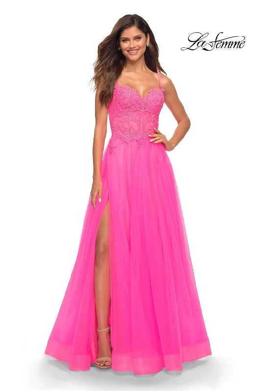 Glittering Evening Gown La Femme 30755