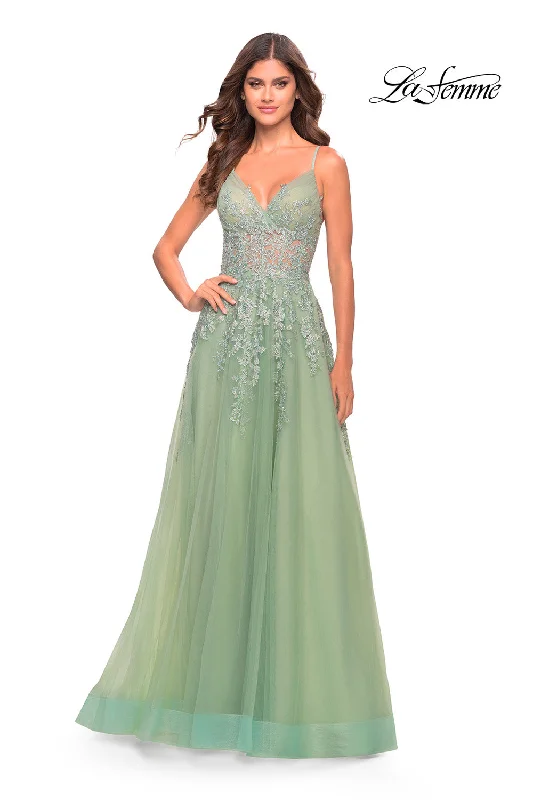 Floor-Sweeping Gown La Femme 31393 Dresses