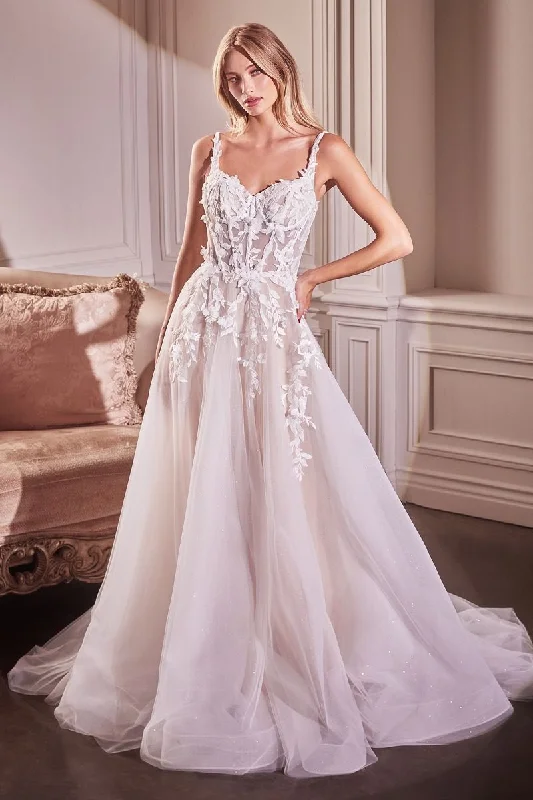 Tulle Gown Lace A-Line Layered Tulle Skirt Sweetheart Embroidered Bodice Long Wedding Dress CDCDS477W Tulle Gown Lace A-Line Layered Tulle Skirt Sweetheart Embroidered Bodice Long Wedding Dress CDCDS477W