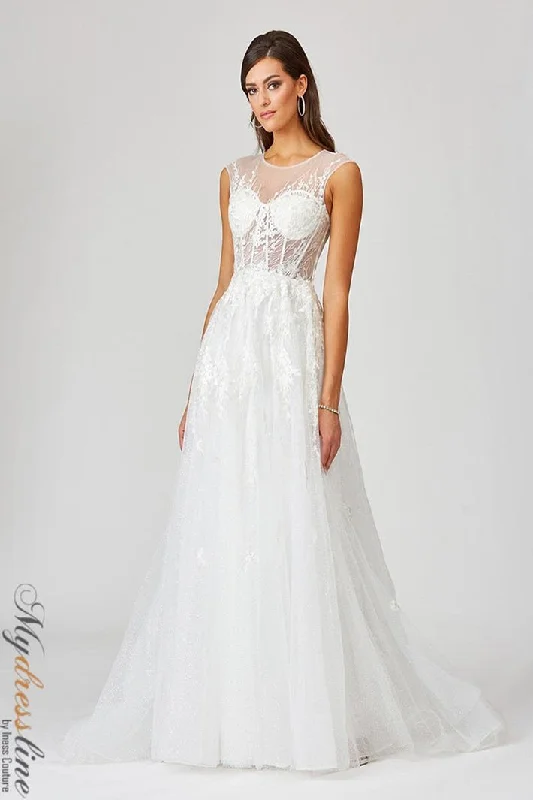 Deep V-Neck Dress Lara 51044