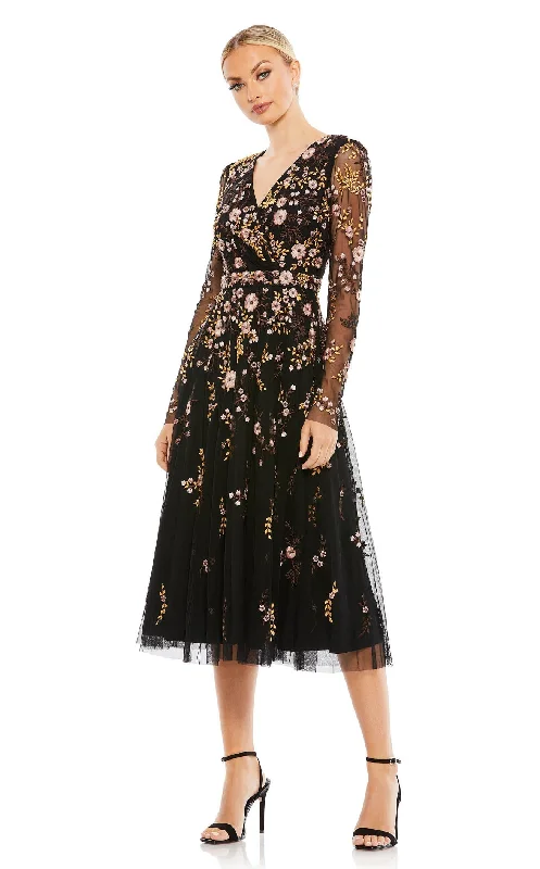 Floral Embroidery Dress Mac Duggal 35103 Dress