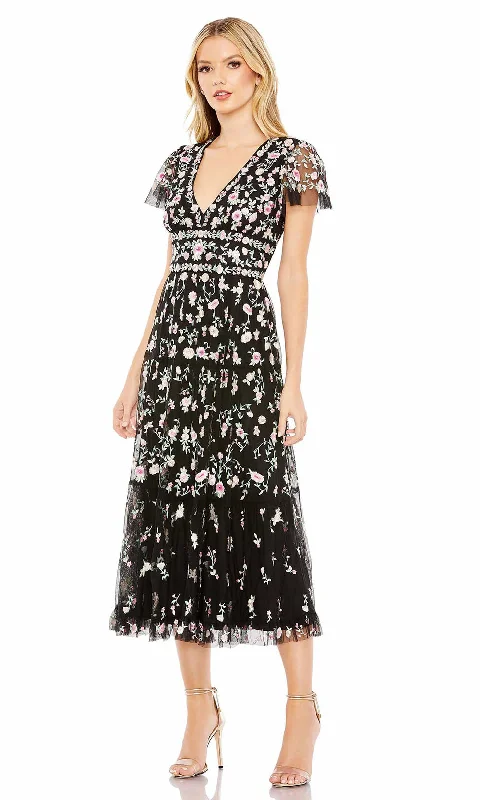 Floor-Length Satin Dress Mac Duggal 35104
