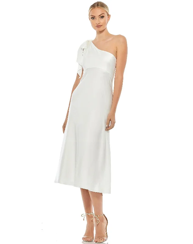 Fitted Formal Dress Mac Duggal 55387 White 12 Sale