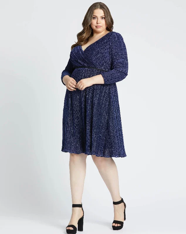 Off-Shoulder Dress Mac Duggal 49228 Fabulouss Plus Size Cocktail Dress