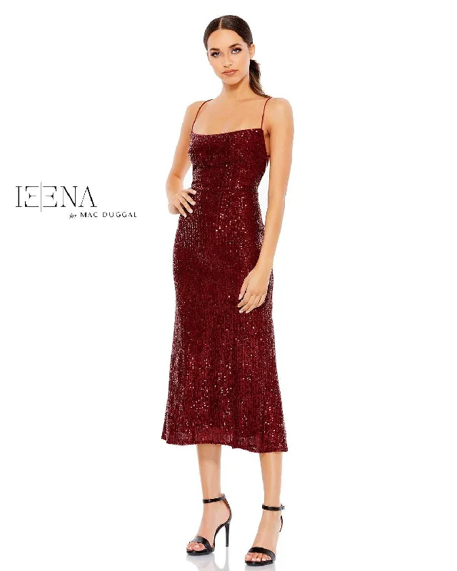 Dainty Chiffon Dress Mac Duggal 26480 Short Sequins Cocktail Dress