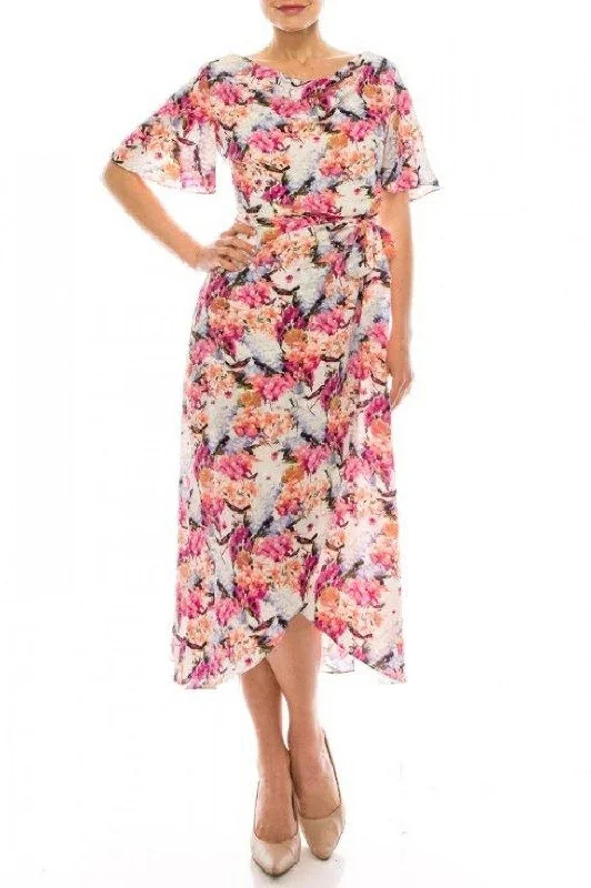 Regal Ball Gown Maison Tara Floral Print Day Dress