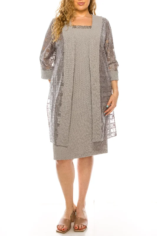 Fit And Flare Dress Maya Brooke Short Two Piece Set Jacket Dress 28163