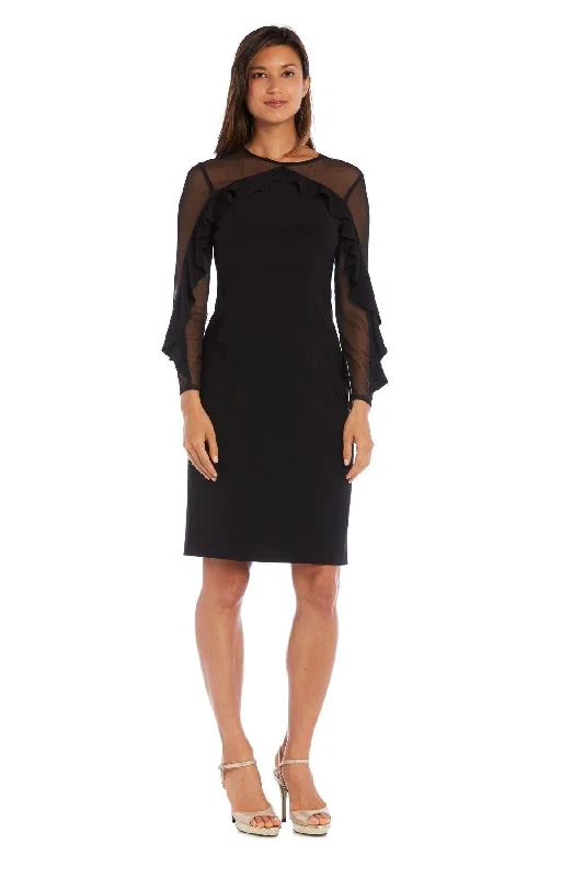 Drape Sleeve Dress R&M Richards 2141 Short Mother Of The Bride Dress