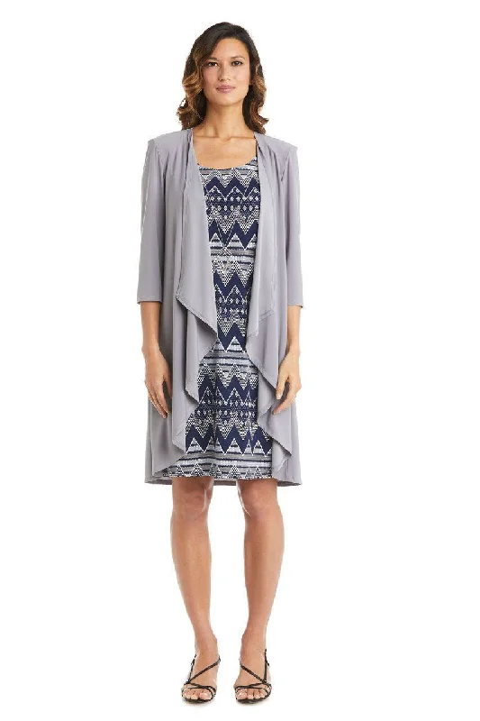 Empire Waist Dress R&M Richards 7697 Short Mother Of The Bride Dress