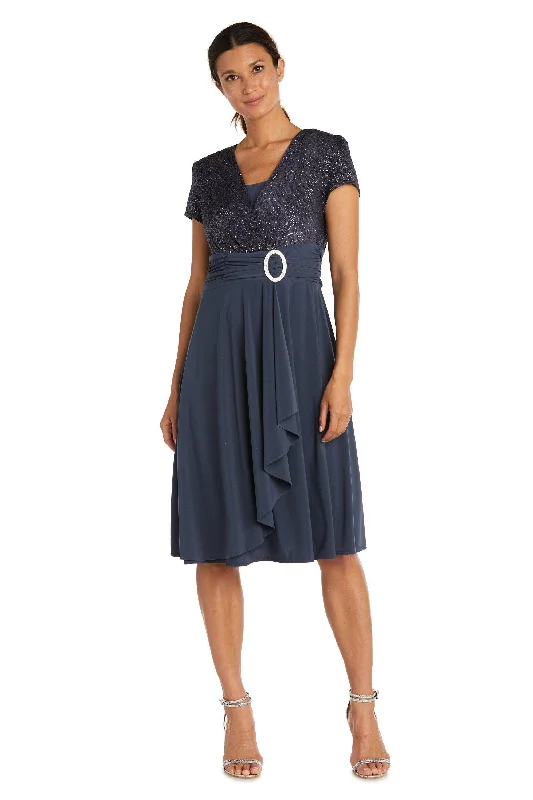 Embellished Maxi Dress R&M Richards 9109 Short Mother Of The Bride Dress