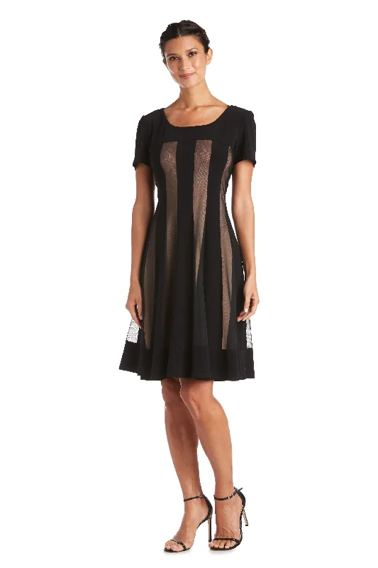 Subtle Shine Dress R&M Richards 7759P Short Petite Cocktail Dress
