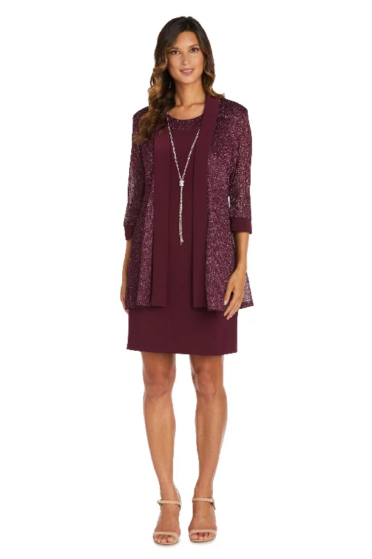 Chiffon Dress R&M Richards 1873P Short Petite Jacket Set Dress
