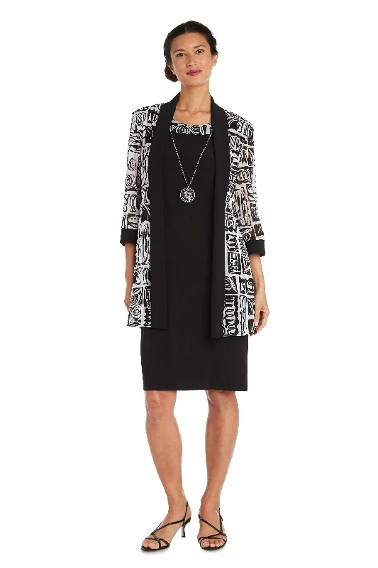Elegant Evening Dress R&M Richards 7923 Short Two Piece Jacket Dress