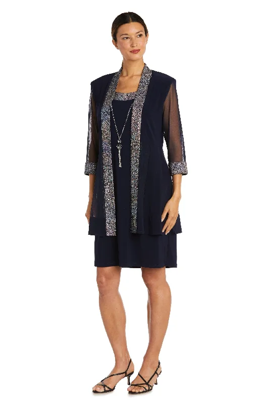 Floor-Length Dress R&M Richards 9147 Short Two Piece Jacket Dress
