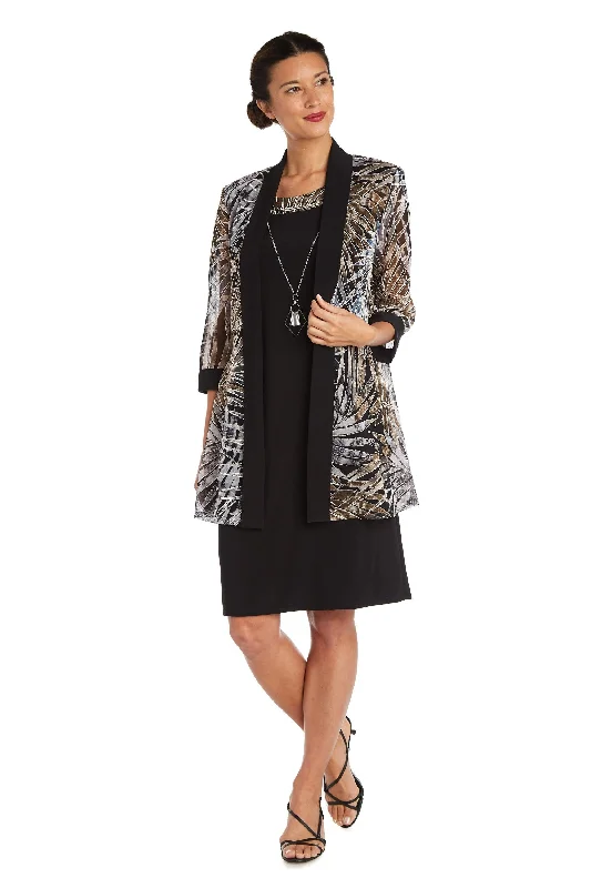 Modest Formal Dress R&M Richards 7953 Two Piece Short Jacket Dress