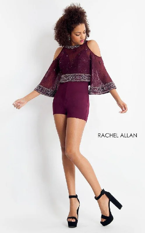 Vintage Lace Dress Rachel Allan Short Cocktail Homecoming Romper 4694