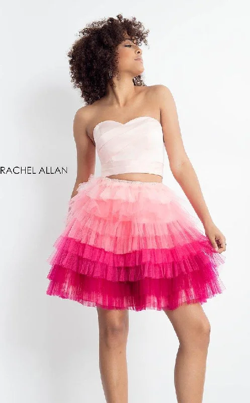 Velvet Evening Dress Rachel Allan Short Strapless Homecoming Dress 4596