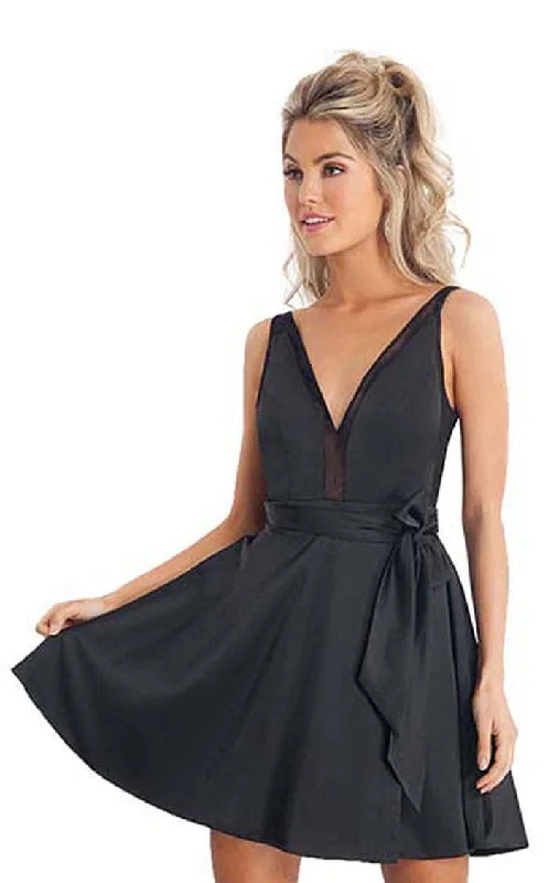 Maxi Dress Rachel Allan Short Sleeveless Cocktail Dress L1180