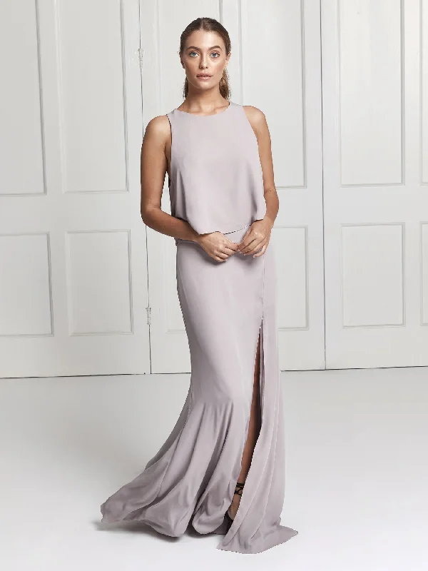 Organza Dress Rosie skirt & top set - Lilac grey