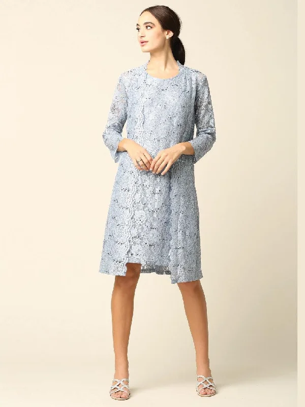 Sheer Panel Dress Short Mother of the Bride Lace Jacket Dress Sale