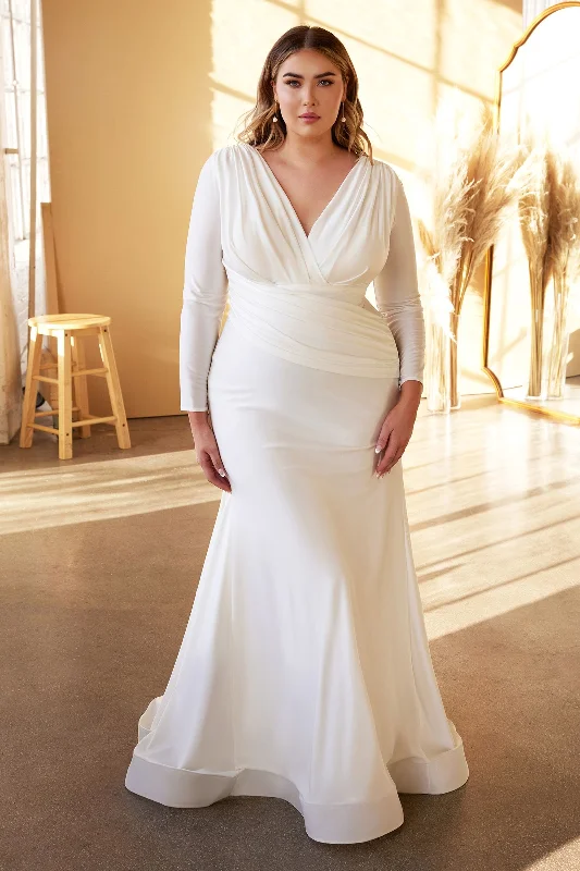 Embellished Dress STRETCH MERMAID WEDDING GOWN CDCD0169