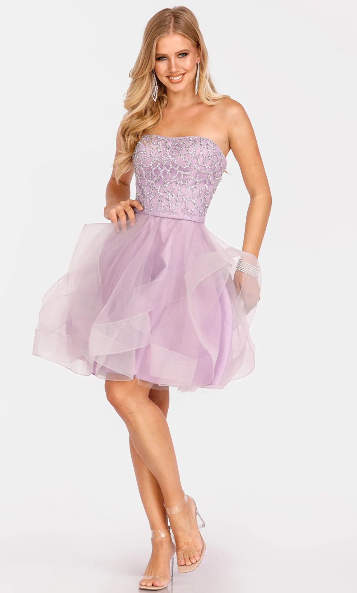Satin Mermaid Dress Terani Couture 231P0590