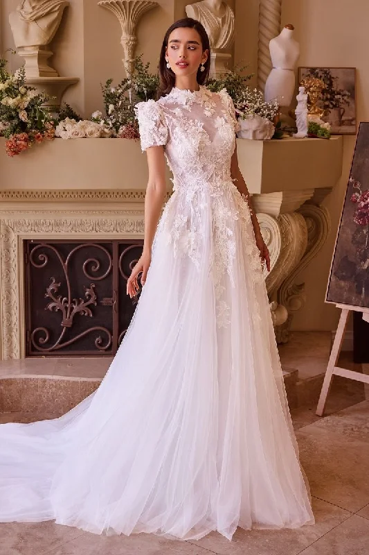 Elegant Beaded Dress TWO LOOKS IN ONE WEDDING GOWN CDWL040