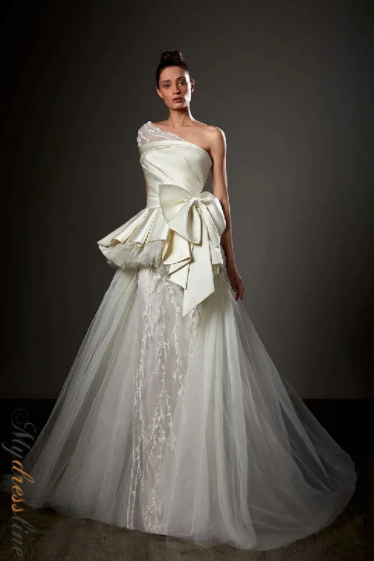 Ruched Gown Ziad Germanos ZG49